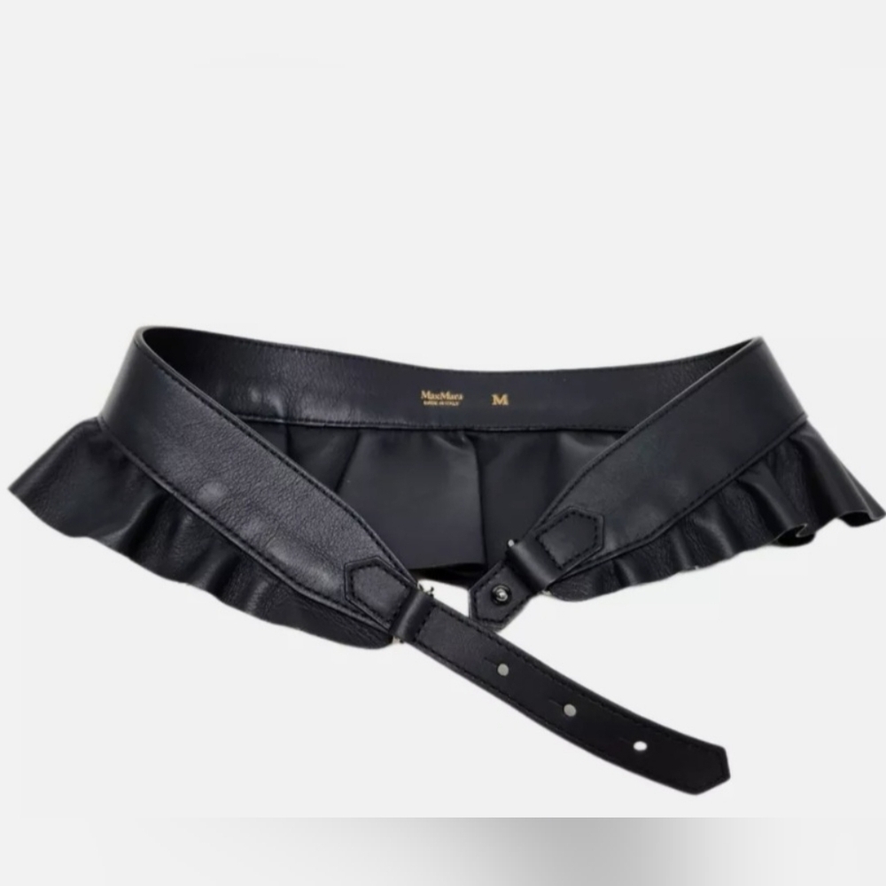 Max Mara Leather Belt Ultramarine Burgos NWT
